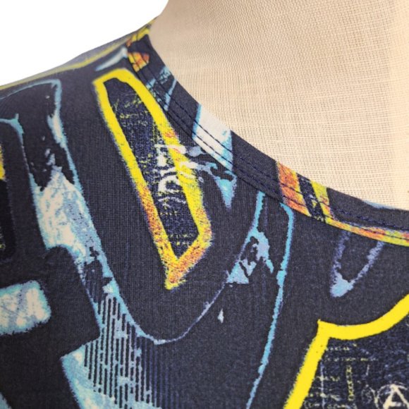 Robert Cavalli Paint Monogram-Print T-shirt - Picture 4 of 14